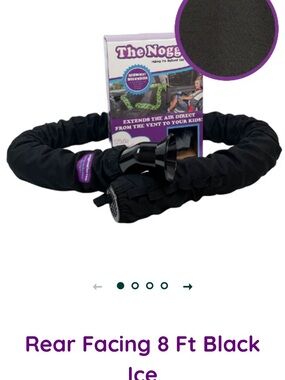 The Noggle Rear-Facing Vent Extender - Black